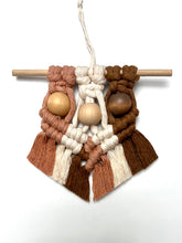 Load image into Gallery viewer, Tricolor Mini Macrame Ornament
