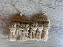 Load image into Gallery viewer, Macramé Christmas Holiday Earrings