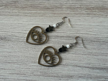 Load image into Gallery viewer, Starry Eye Heart Earrings
