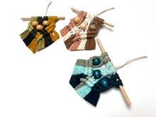 Load image into Gallery viewer, Tricolor Mini Macrame Ornament
