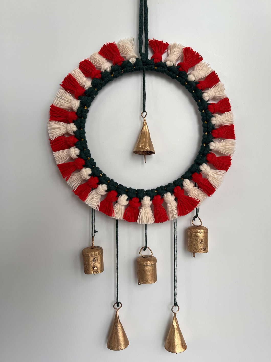 Cindy Lou Who Wreath with Brass Bell