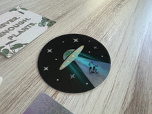 Load image into Gallery viewer, Cow Abduction STICKER
