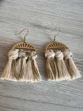 Load image into Gallery viewer, Macramé Christmas Holiday Earrings
