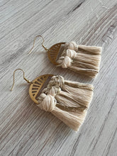 Load image into Gallery viewer, Macramé Christmas Holiday Earrings
