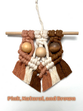 Load image into Gallery viewer, Tricolor Mini Macrame Ornament
