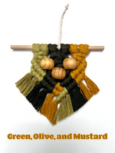 Load image into Gallery viewer, Tricolor Mini Macrame Ornament
