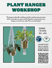 Load image into Gallery viewer, In Person Plant Hanger Workshop @ Tradition Brewing 1/18/2026
