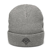 Load image into Gallery viewer, Embroidered Logo Ribbed Knit Beanie
